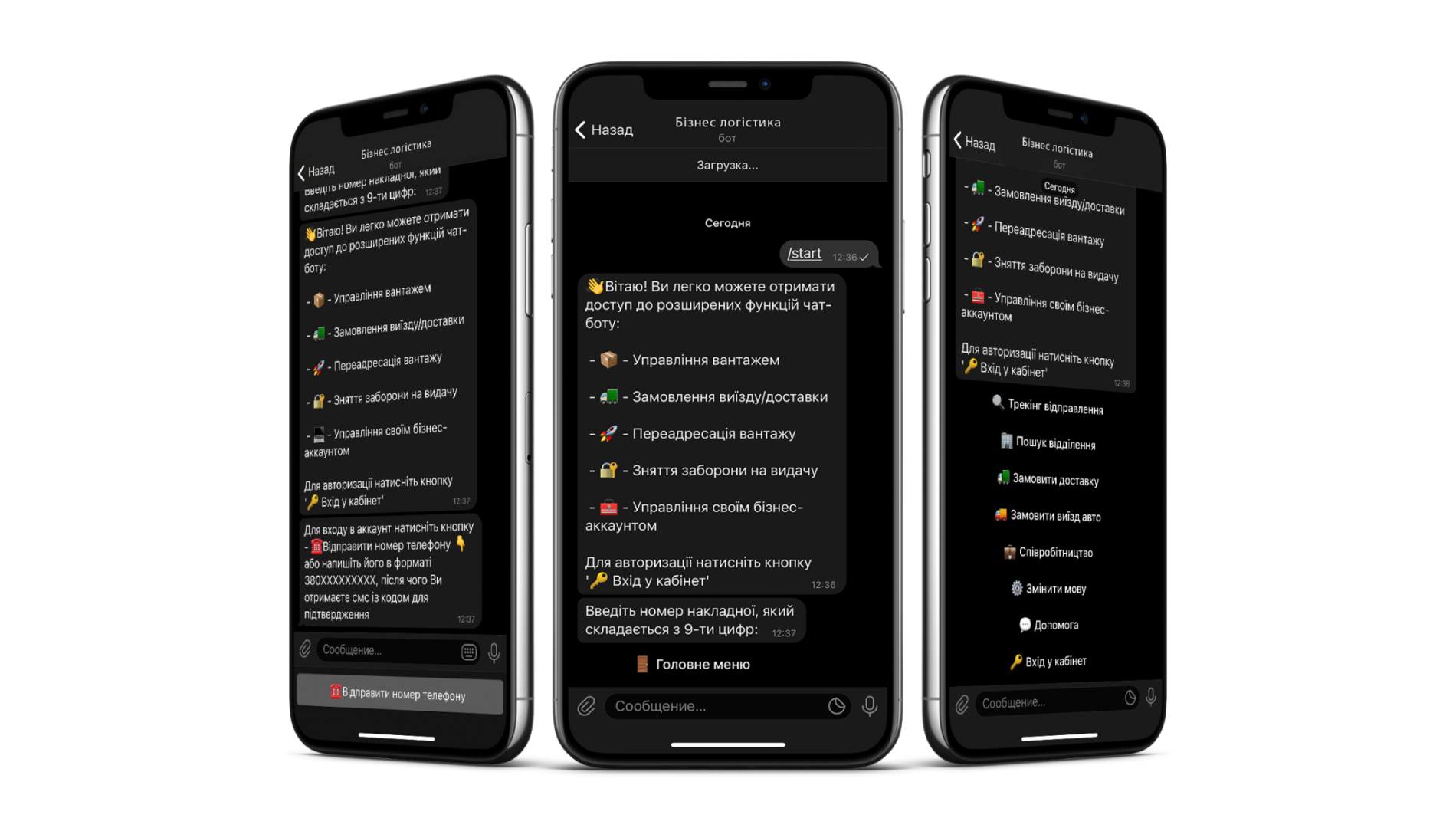 TELEGRAM-БОТИ ДЛЯ ЛОГІСТИКИ АБО АВТОСЕРВІСУ