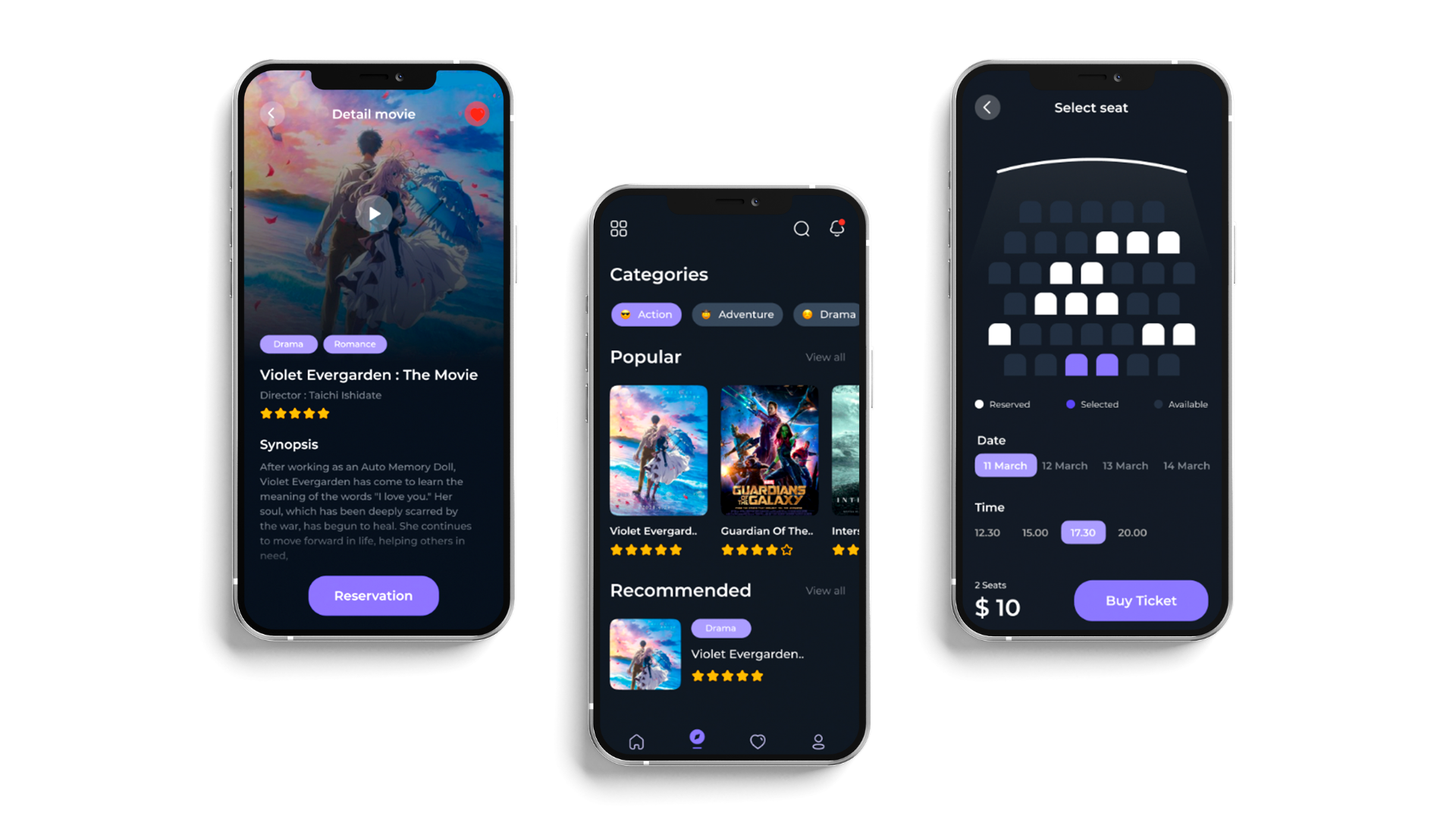 Cinema mobile application