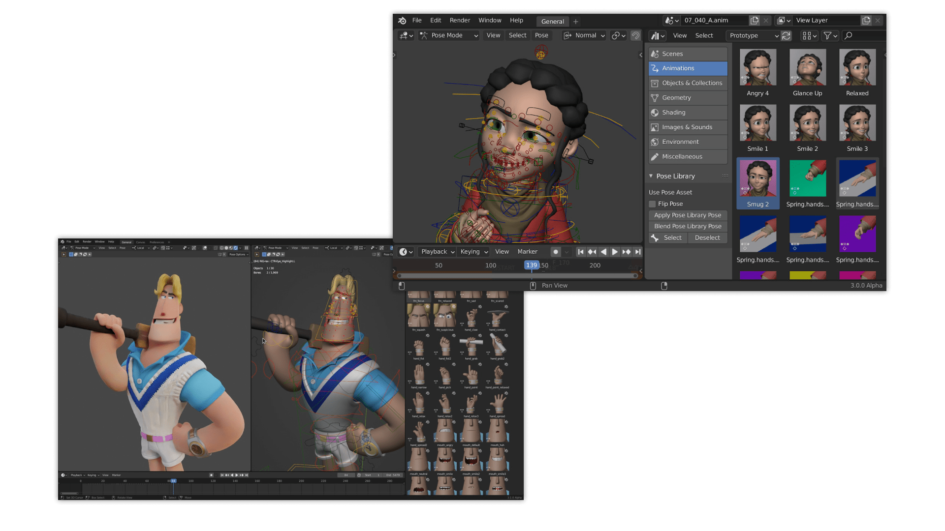 Development of animation for games