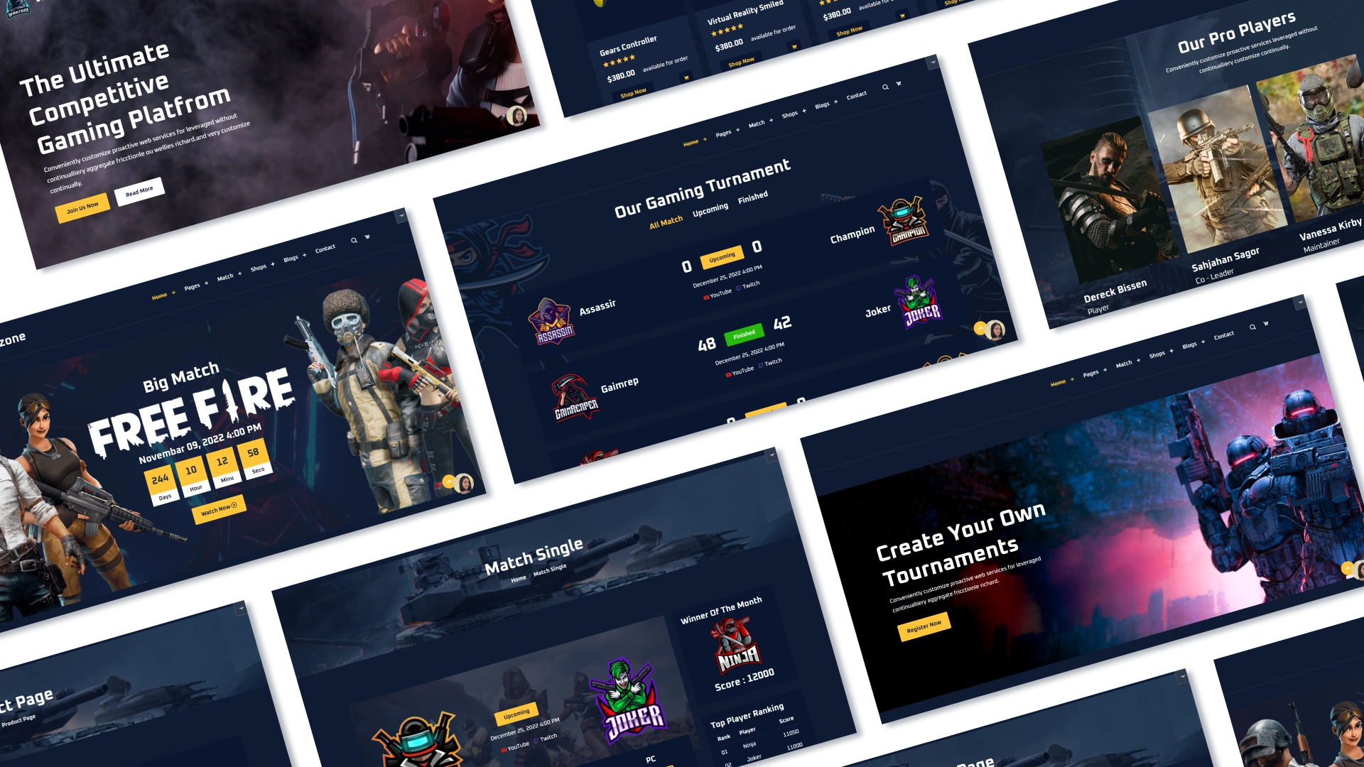 Development of eSports websites