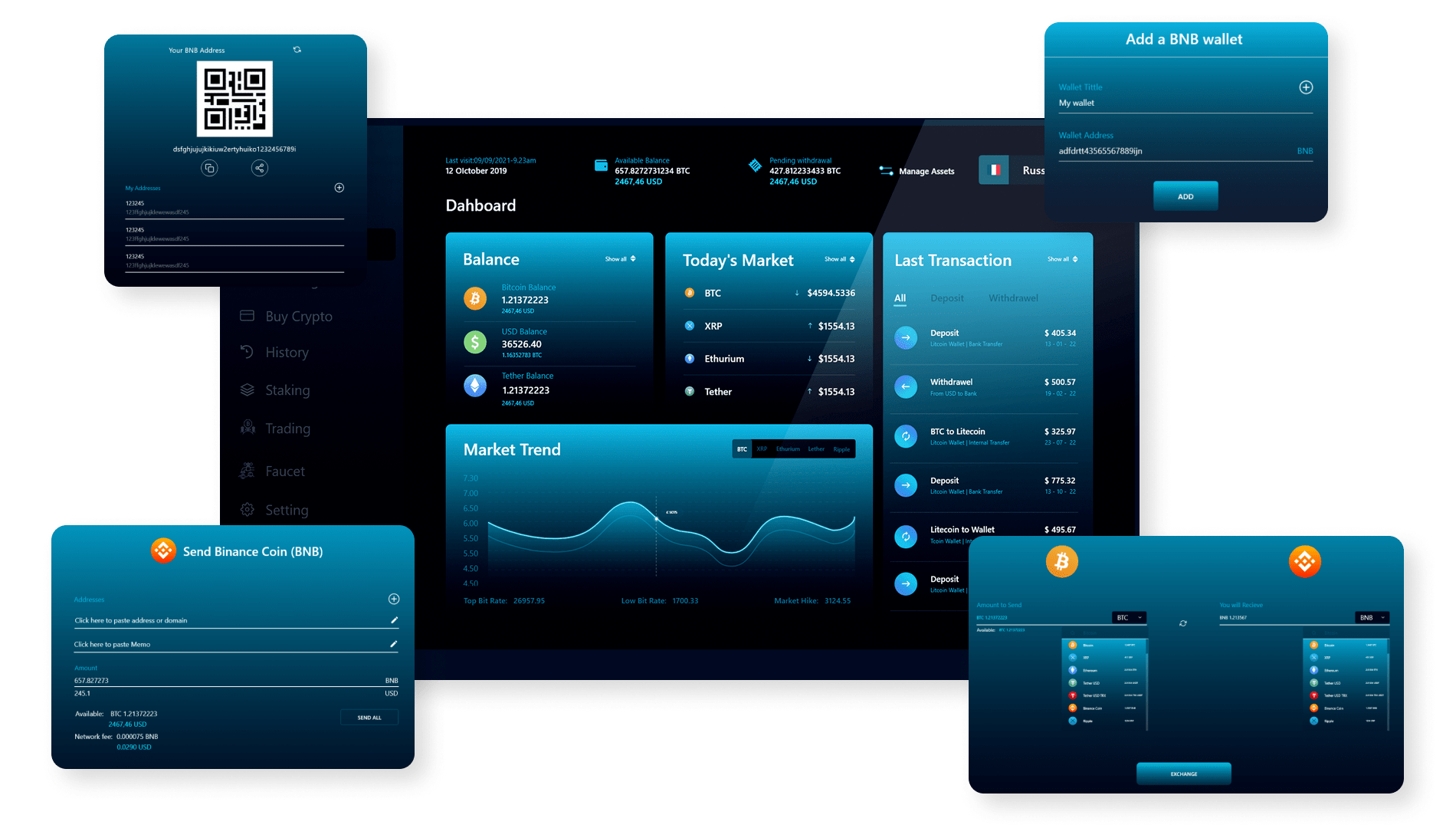Development of a web crypto wallet