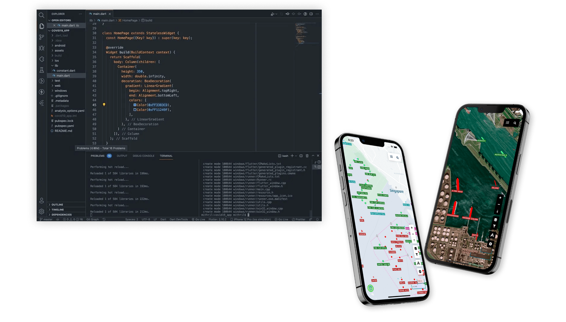 Mobile applications for container terminals