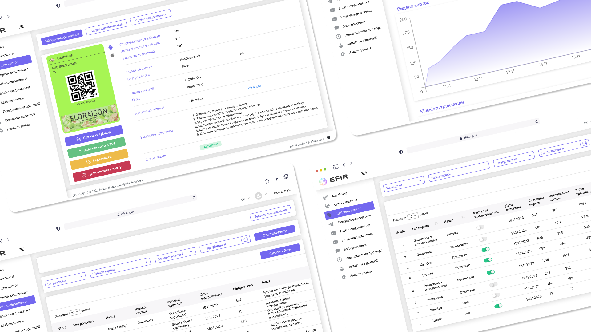 Efir Cards