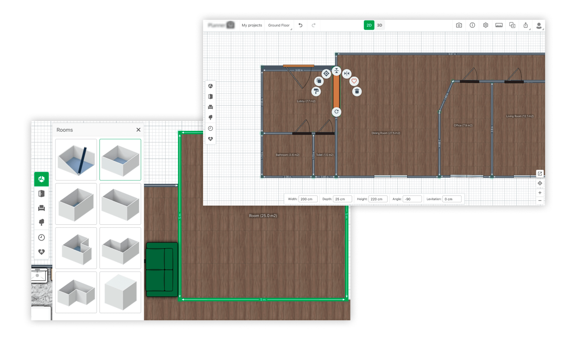 Development of a 2D ceiling configurator