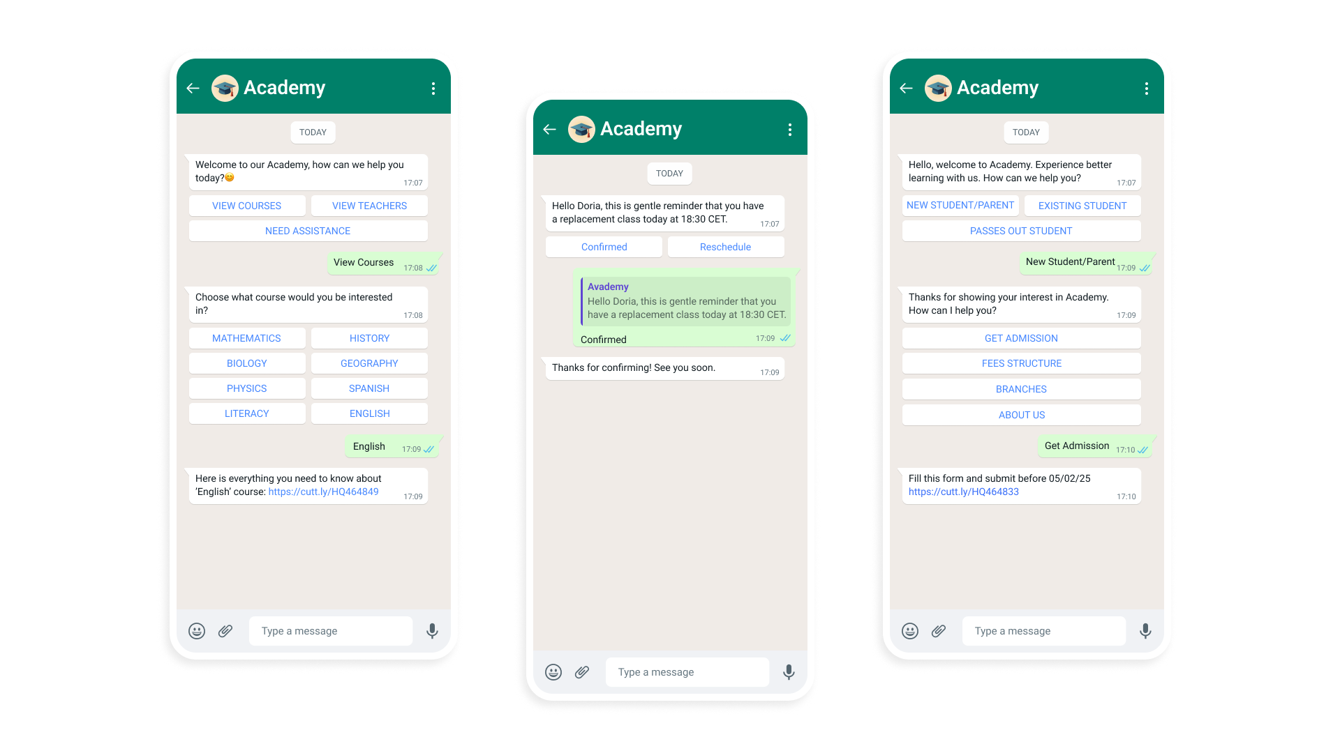 Chatbot development for WhatsApp